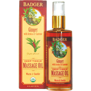Badger Deep Tissue Massage Oil - Ginger