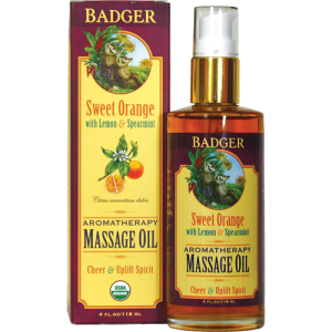 Badger Aromatherapy Massage Oil - Sweet Orange